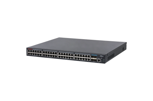 qy·球友会科技L2+管理型万兆PoE交换机DH-S3900C-48GT4XF-400-48个10/100/1000M以太网PoE端口，4个1/10G SFP+端口