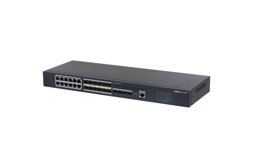 qy·球友会科技L2+管理型28口以太网交换机-DH-S3900C-12GF12GT4XF-12个10/100/1000Base-T以太网端口，12个100/1000M SFP端口 ，4个1/10G SFP+